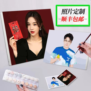 数字油画diy定制照片人物装饰画填充填色油画艺术手绘油彩画减压