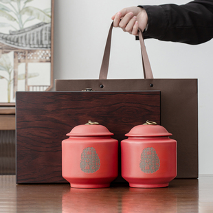 高档木盒茶叶包装礼盒空盒子通用六堡茶白茶红茶绿茶礼品盒高级感