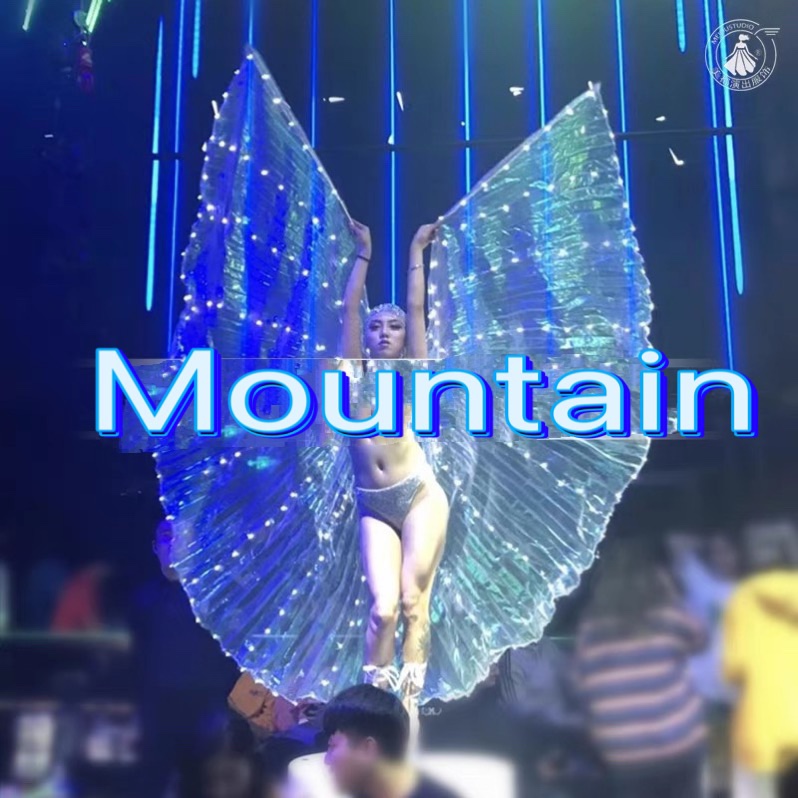 定制party颗粒派对作秀led发光翅膀系列比基尼性感gogo酒吧演出服