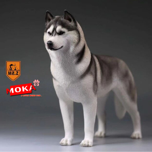 哈士奇模型 手办可爱创意高档家居狗摆件 Mrz JXK