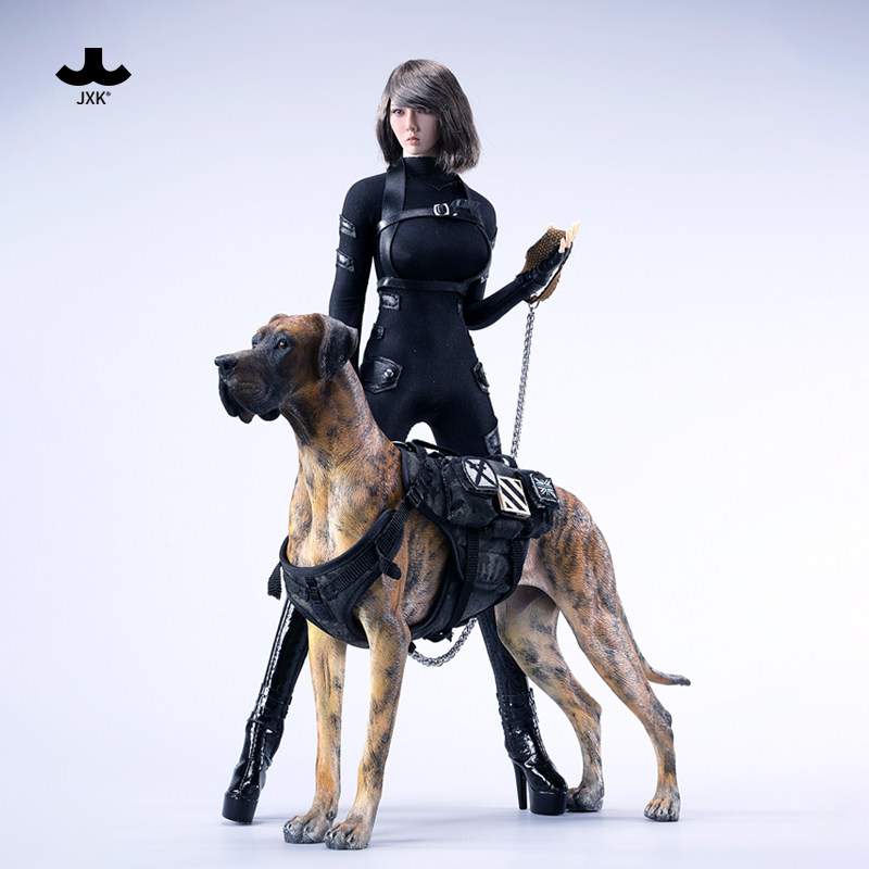 JXK1/6大丹犬模型仿真动物小狗周边雕像GK手办树脂摆件玩具工艺品