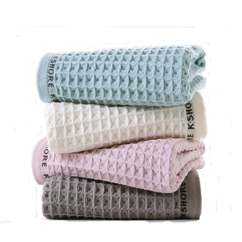 金号纯棉华夫格毛巾新工艺薄款不掉毛情侣柔软全棉吸水面巾ga1771