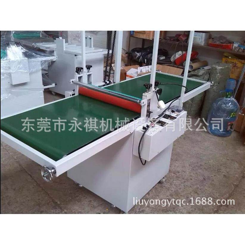 现货500型前后输送式带收料热覆膜机输送式自动收料热裱膜机