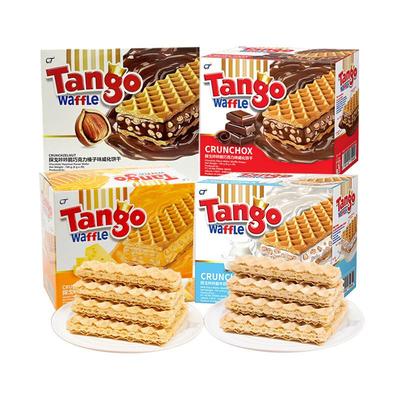 印尼原装进口零食Tango探戈咔咔脆威化饼干 国外休闲零食160g