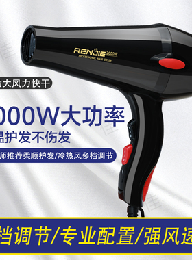 人杰电吹风大功率冷热风
