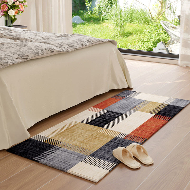 新款卧室地毯床边地垫长条脚垫床头垫子床尾书房中古茶几复古沙发,居家布艺,床边毯,淘宝优惠券,粉丝福利购,淘宝优惠卷