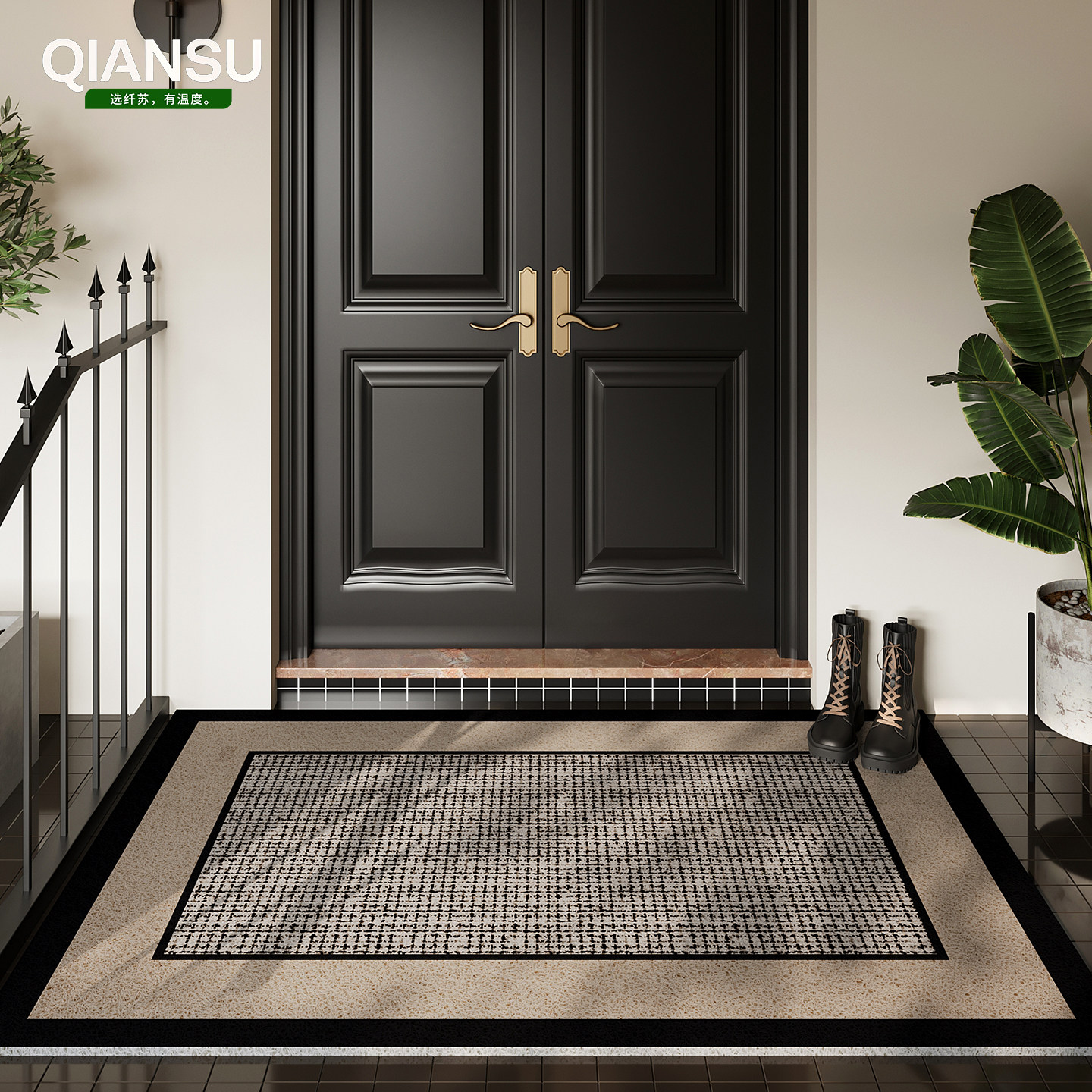 入户门地垫丝圈门外地毯免洗门垫新款门口可裁剪脚垫高级耐脏防滑,居家布艺,入户地垫,淘宝优惠券,粉丝福利购,淘宝优惠卷