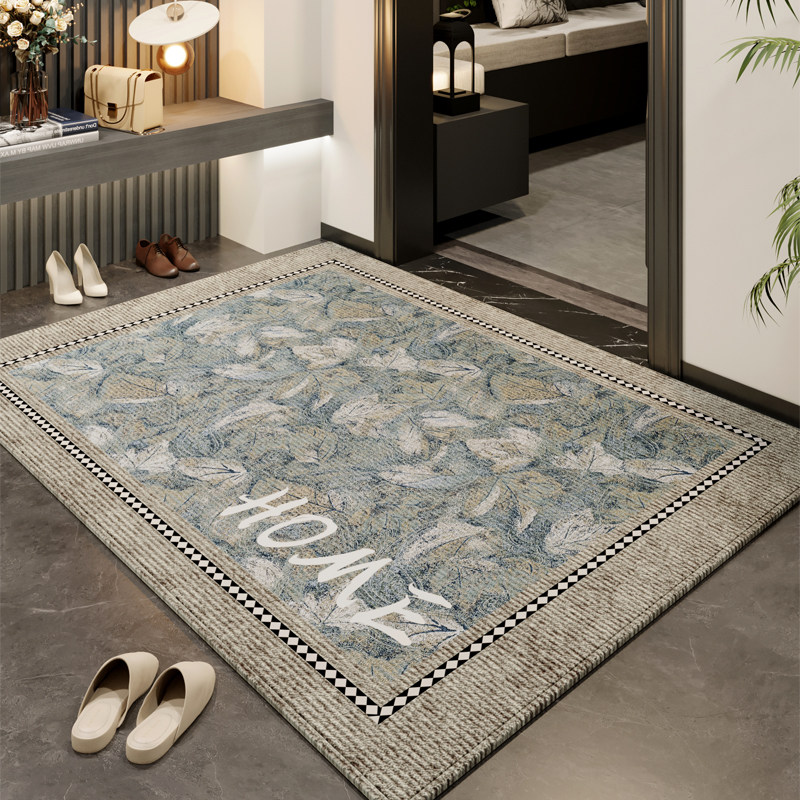 新款中式入户门地垫门口高级入门地毯门垫可裁剪家用脚垫复古免洗,居家布艺,入户地垫,淘宝优惠券,粉丝福利购,淘宝优惠卷