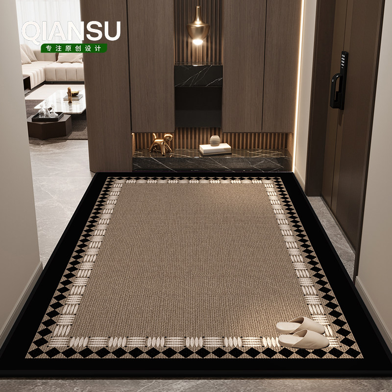 入户门地垫新款门垫轻奢地毯门厅门内高级脚垫防滑免洗可裁剪耐脏,居家布艺,入户地垫,淘宝优惠券,粉丝福利购,淘宝优惠卷