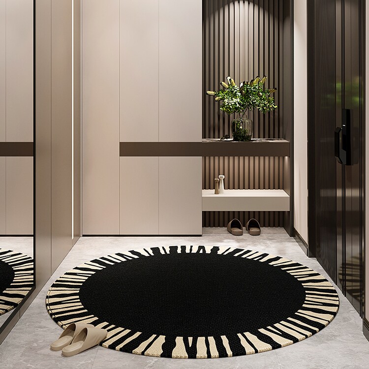 圆形入户门地垫门口地毯新款门垫客厅家用高级入门脚垫免洗防滑耐,居家布艺,入户地垫,淘宝优惠券,粉丝福利购,淘宝优惠卷