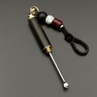 檀木挖耳勺钥匙扣掏耳勺随身便携