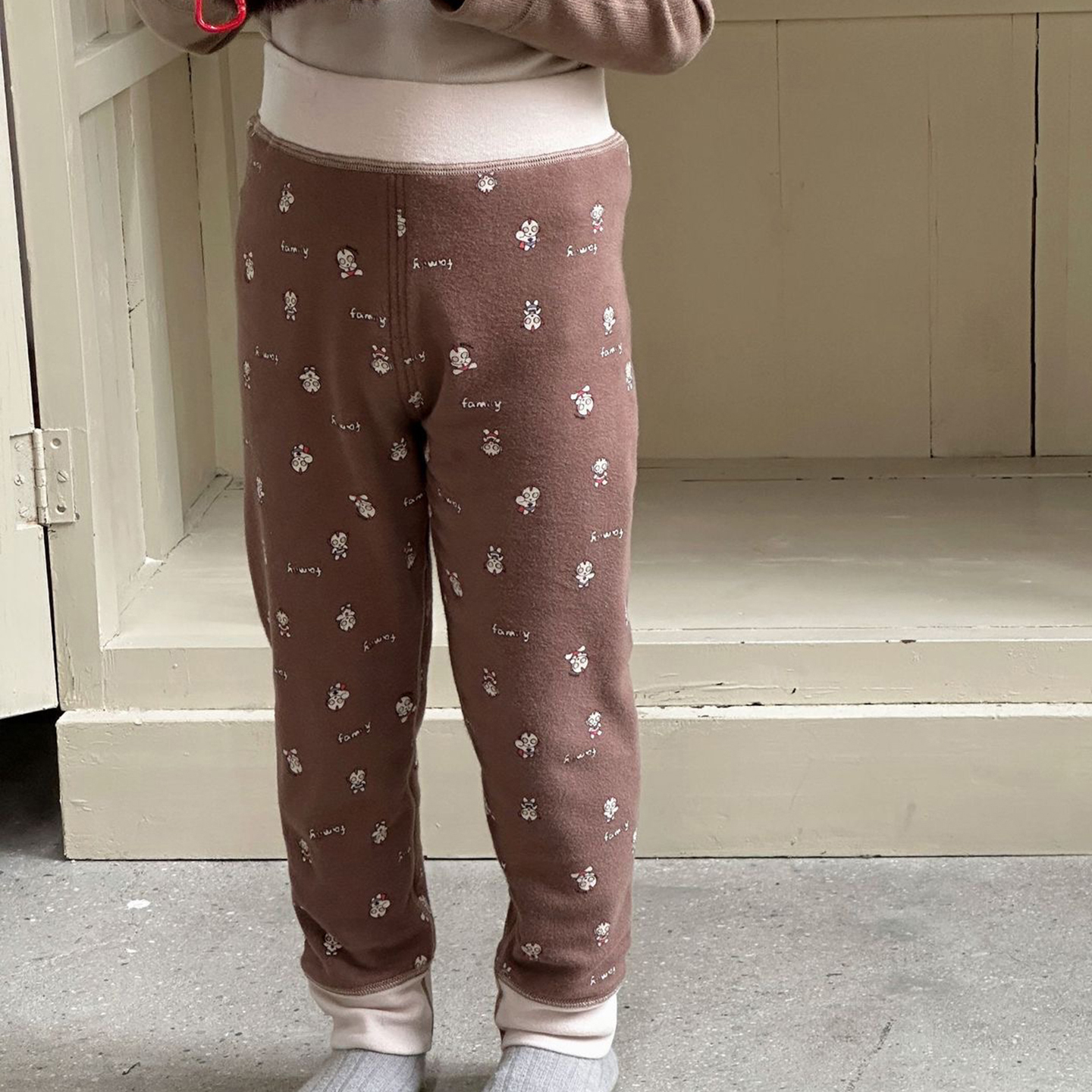 A类秋冬男童保暖裤女童棉裤儿童加厚羊毛蚕丝打底裤宝宝秋裤睡裤