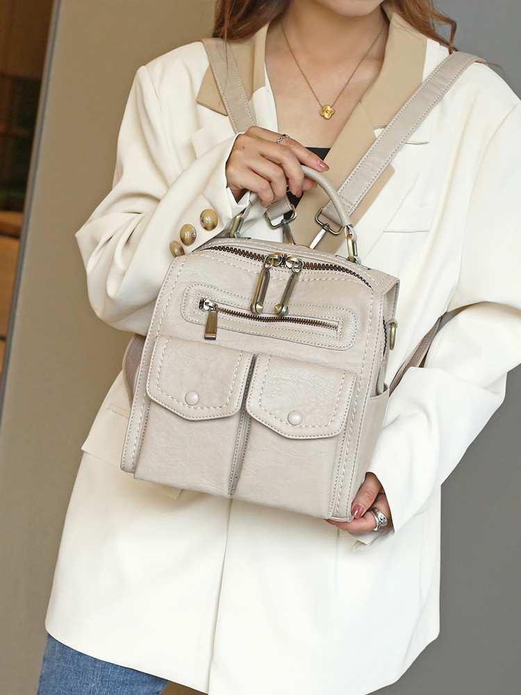 高级感包包2023新款百搭三用包手提单肩斜挎包女包双肩包时尚背包