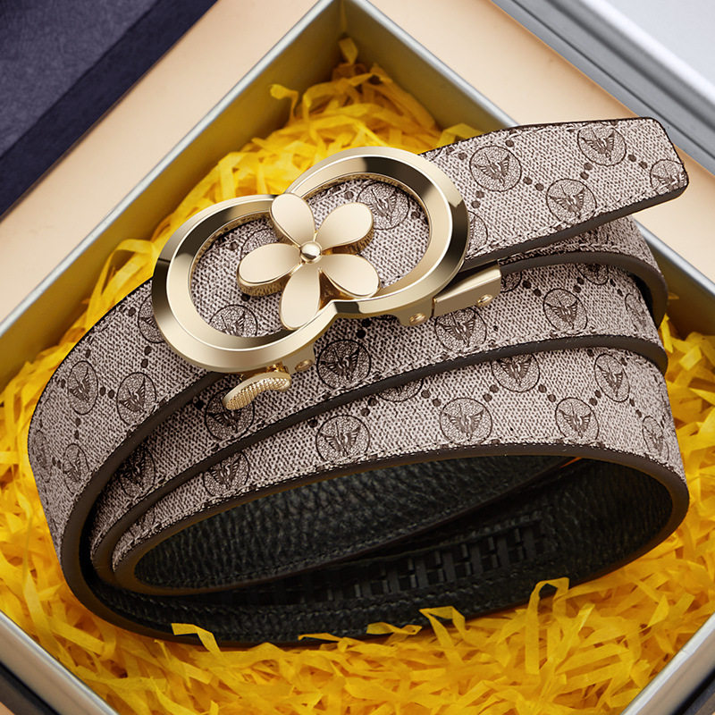 英皇保罗皮带女士真皮大衣腰带新款时尚百搭高级装饰通勤牛仔裤带