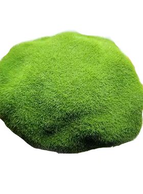 仿真绿植拍摄道具假仿真青苔苔藓石头绿色毛石头草皮植物墙材料