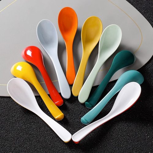 加厚调羹麻辣烫勺子长柄勺拉面勺