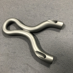 无极钛合金tc21数控反渐变斜孔顶卡弹弓扁皮筋斜顶弹弓闭口顶卡