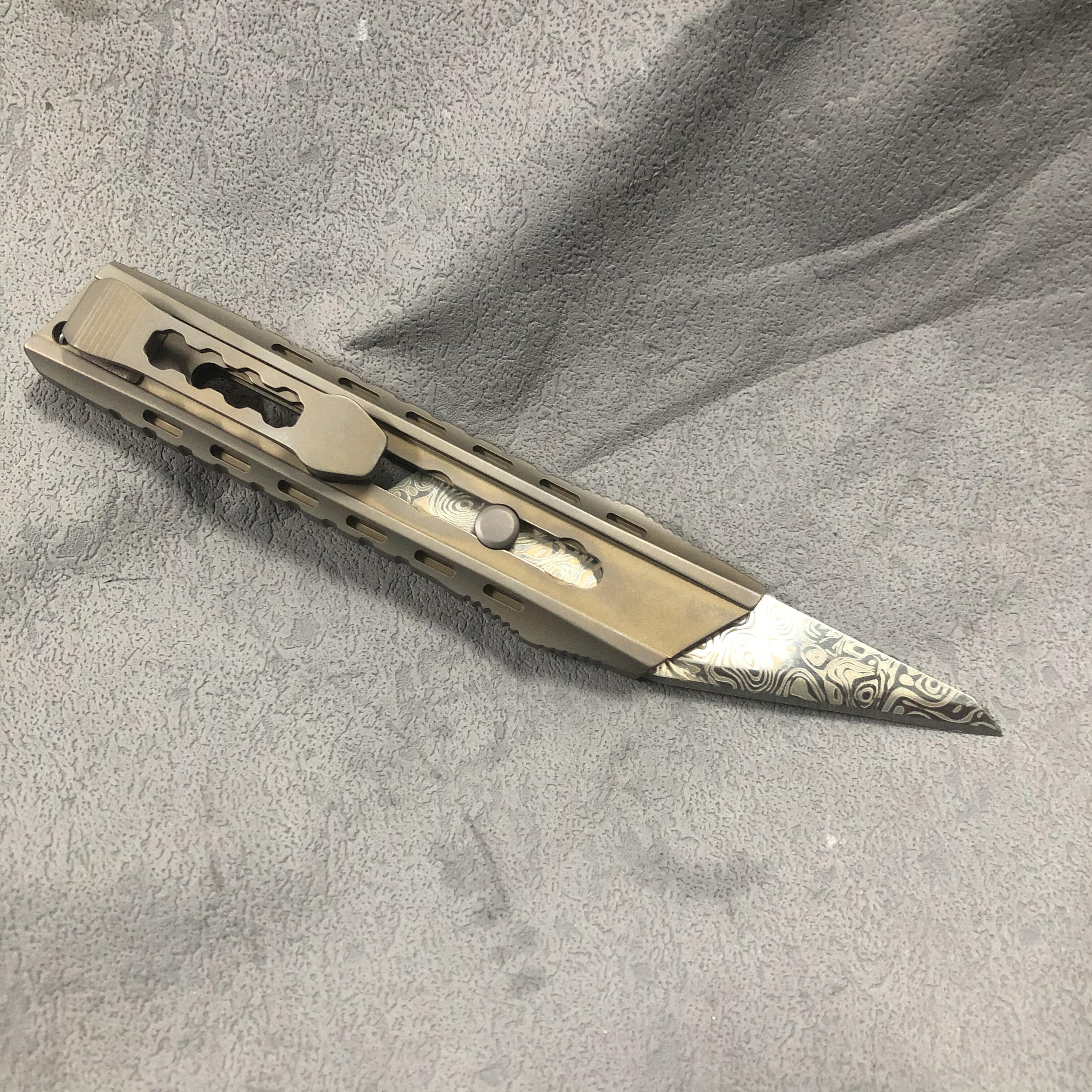 无极钛合金tc21数控cnc精密美工刀安装ckb2刀片重型壁纸刀带背夹