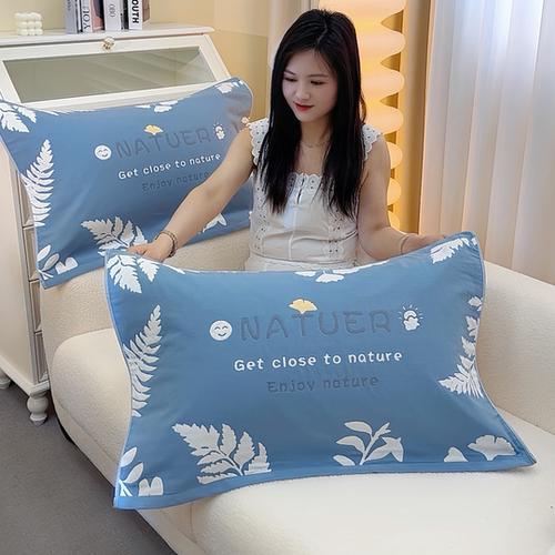 纯棉纱一对装全学生吸汗枕头巾