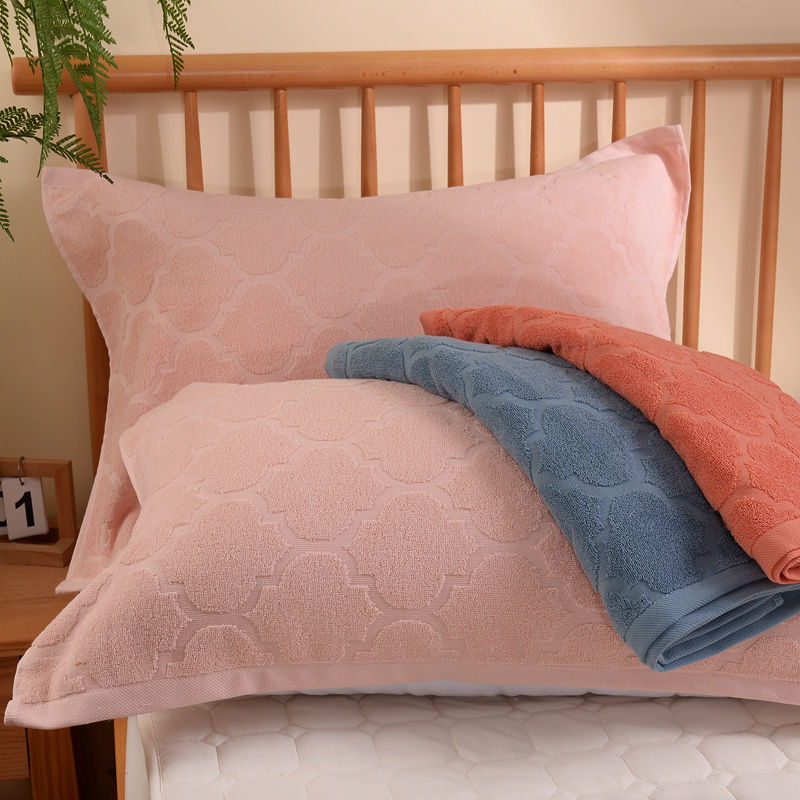 纯棉老式毛圈枕巾盖80年代老牌100 全棉52*78/枕头巾怀旧枕头毛巾