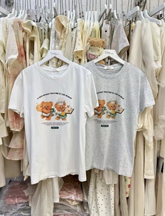 宽松显瘦百搭圆领短袖 韩版 恤女休闲上衣 新款 甜美可爱风2026年夏季