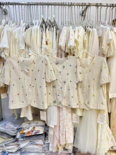 气质圆领森系刺绣系带短袖 2026年夏季 时尚 韩版 女设计感上衣女 新款