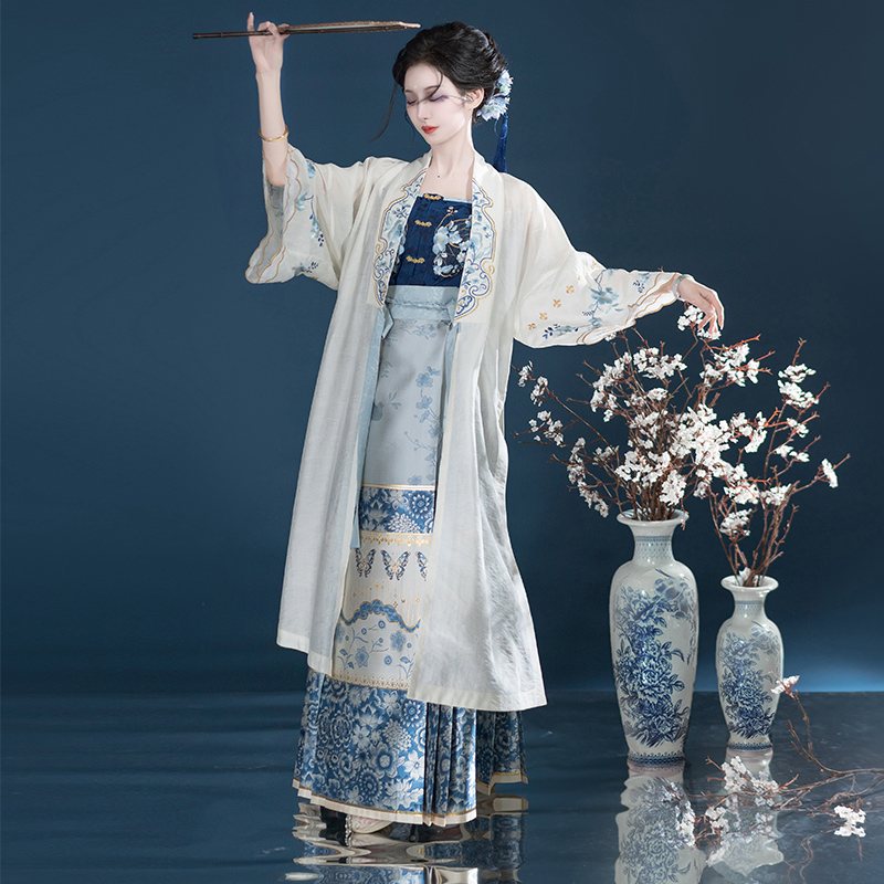 钟灵毓秀 【特价清仓】青花瓷烟 明褂 丹青妙笔