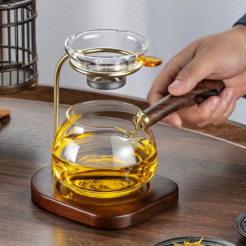 高档玻璃公道杯一体茶器组合小青