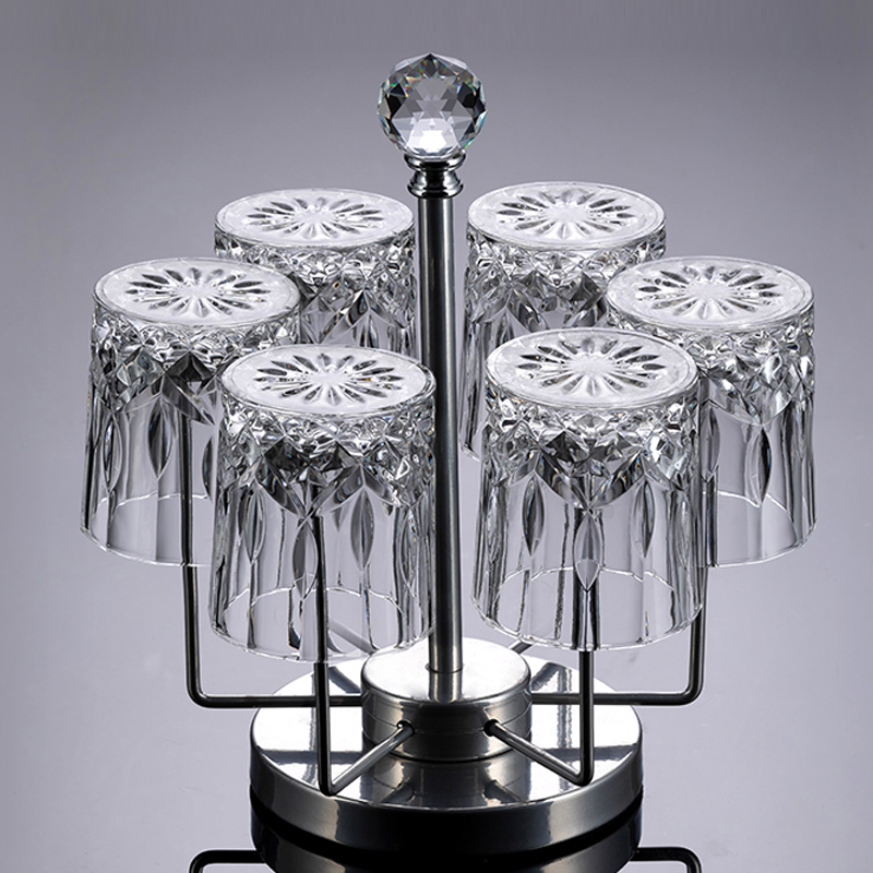 威士忌酒杯洋酒杯子水晶玻璃创意家用啤酒高档杯架酒具组合套装