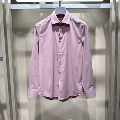 卡尔丹顿专柜正品新款男装春季长袖翻领衬衫KEBS13500PY