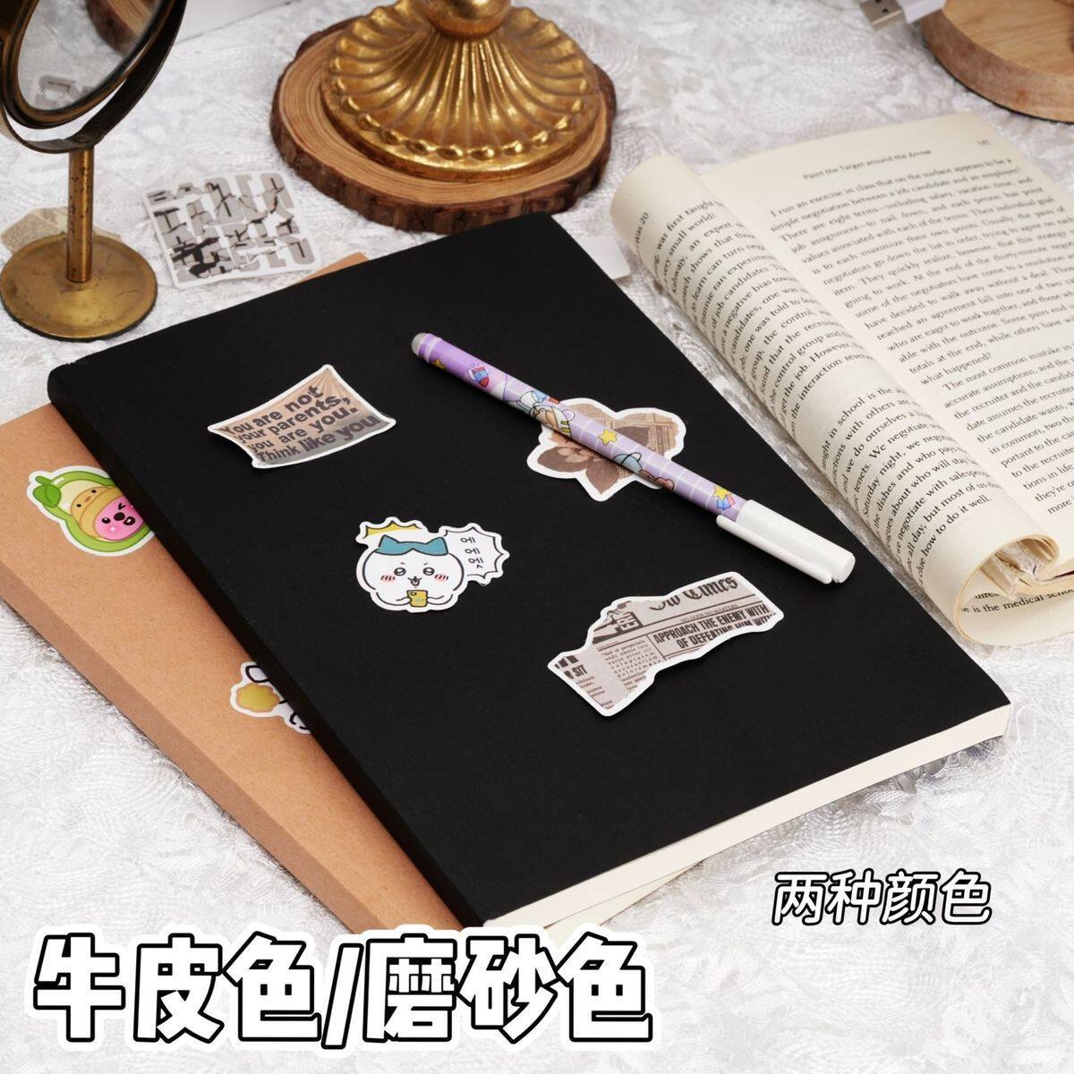 超厚空白牛皮笔记本草稿本学生日记本子绘图记事本简约手账本A5