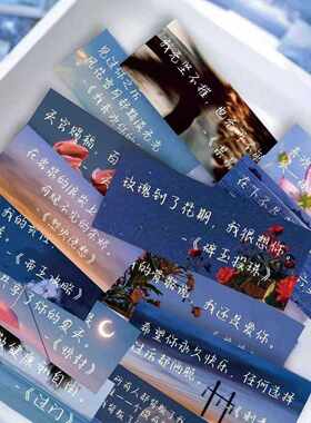 透明款原耽语录贴纸某某天官伪装