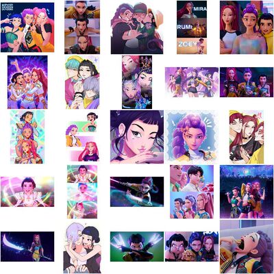 手帐hunter猎魔女团贴纸手机100