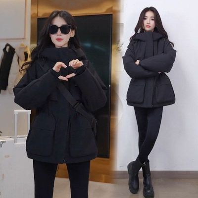 2025年新款冬季冲锋衣女款羽绒服爆款时尚宽松户外工装派克服外套