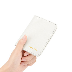 英皇保罗真皮小钱包女士2024新款零钱包轻薄小巧卡包极简折叠皮夹