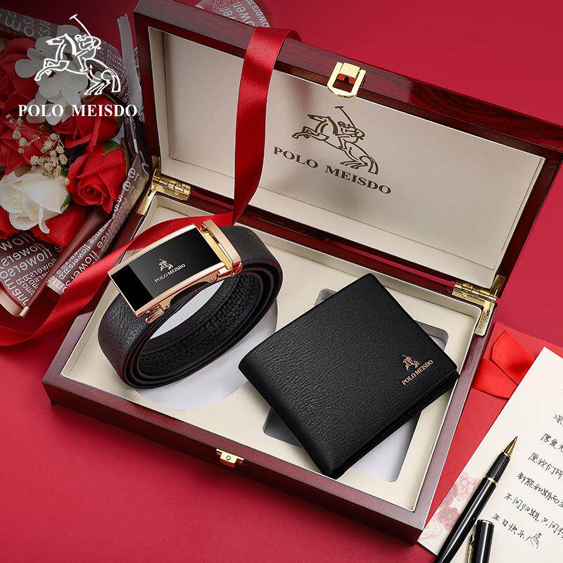 英国保罗正品男士钱包皮带礼盒套装父亲节礼物送爸爸实用特别走心