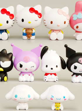 创意立体好看蛋糕装饰摆件公仔手办宿舍书桌面模型玩偶办公室摆设