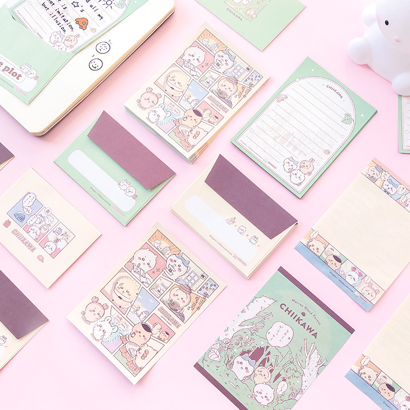 组合套装卡通异形学生便签写信筏