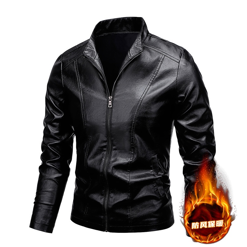厂家直销2024秋冬新款男士皮衣韩版修身潮流帅气1259皮衣