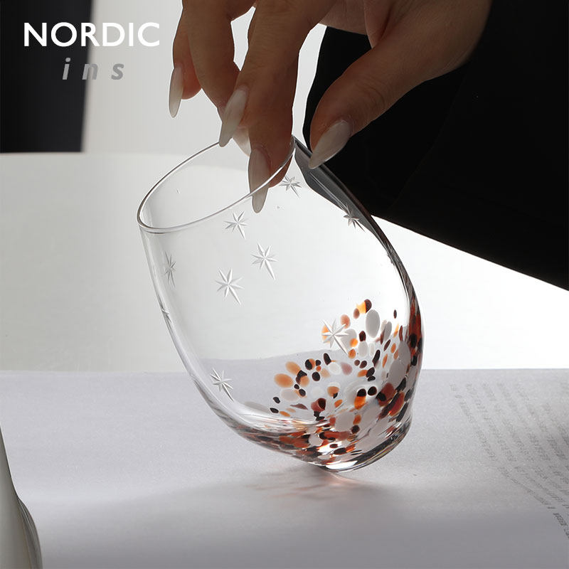 北欧极简！七八个星天外 两三点雨山前 中古vintage星星水晶酒杯,餐饮具,异形/个性酒杯,淘宝优惠券,粉丝福利购,淘宝优惠卷