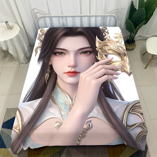 来图定制狠人大帝床单动漫遮天家用床笠被单宿舍国漫AI床垫保护套