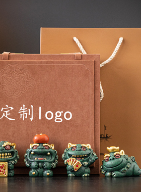 故宫文创招财貔貅摆件定制logo