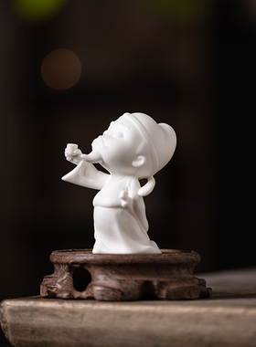 陶瓷造景禅意桌面李白诗仙装饰品