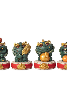 青砂石送礼中式桌面事业有成摆件