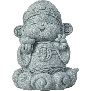 中式财神爷如来观音弥勒佛像茶宠摆件创意逍遥小神仙鱼缸造景装饰