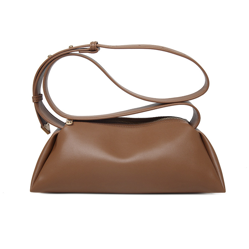 宝思妮包包女士春夏新款柔软高级感小众枕头包流行时尚单肩斜挎包