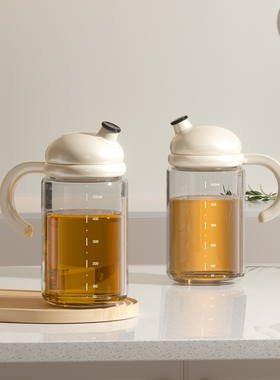 油壶玻璃油瓶酱油罐家用厨房防漏小不挂油装油容器分油醋调料用品