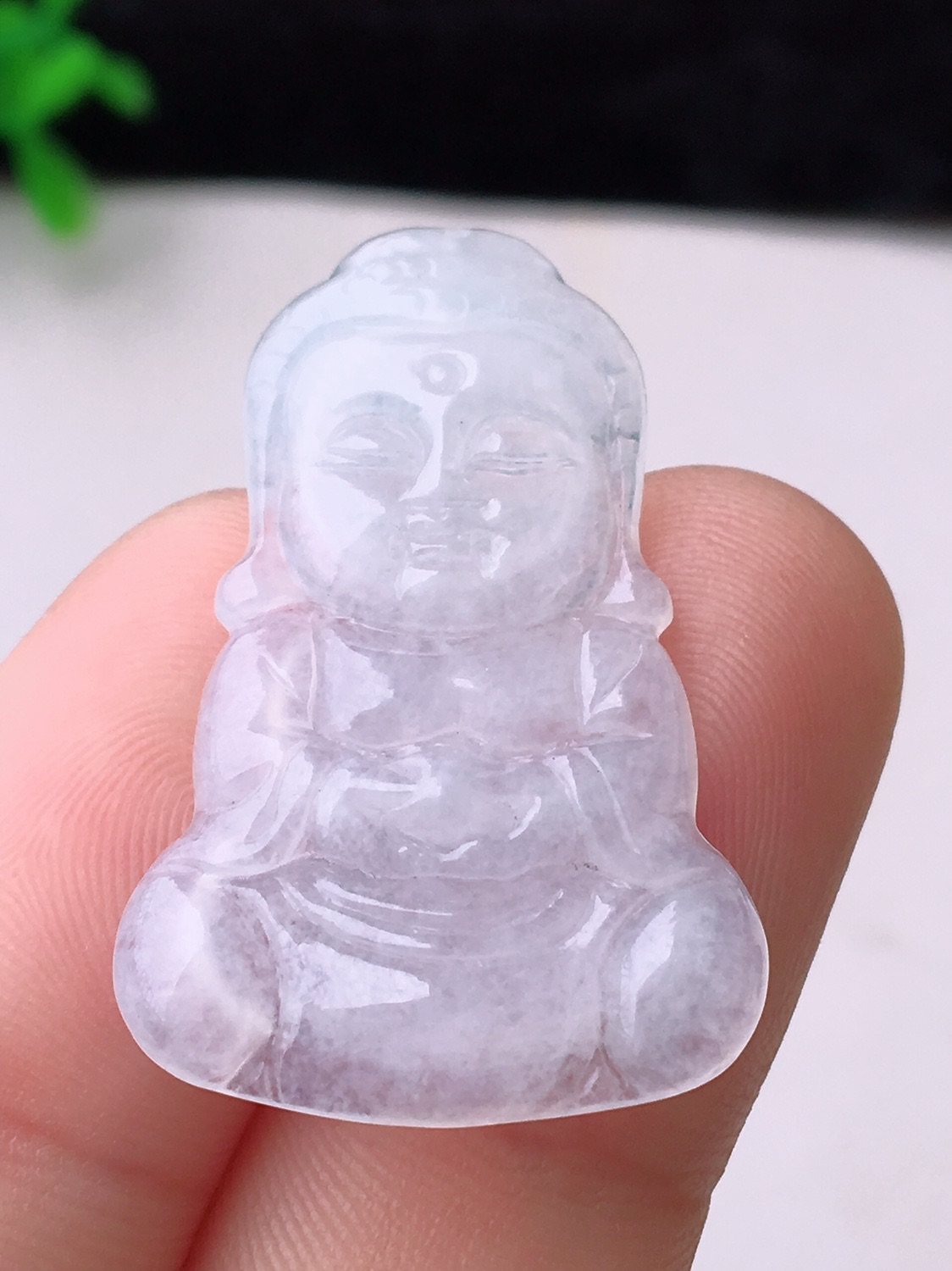 四会老坑超值润细腻大气宝宝佛挂件带证a货颈饰冰种吊坠翡翠玉坠