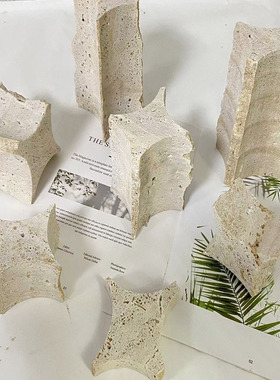 饰品陈列拍摄道具创意不规则黄洞石手镯首饰架拍照背景店铺摆件