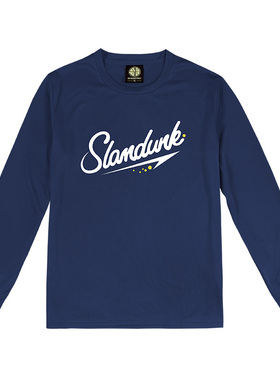 SLAMDUNK 纯色运动长袖薄款T恤男速干排汗训练热身投篮球服健身衣